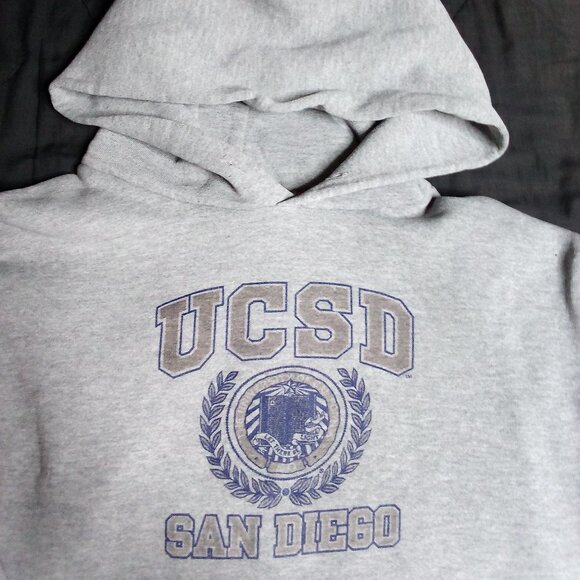 Vintage Russell Athletic University California San Diego Hoodie Sweatshirt - Picture 1 of 7